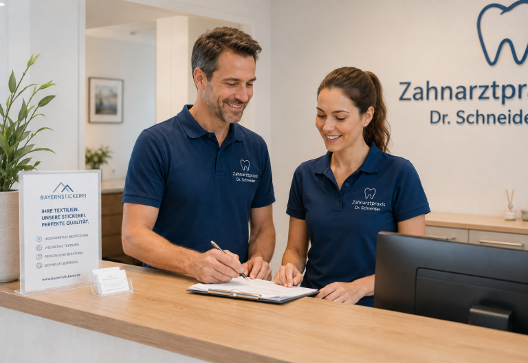 Besticktes Polo Zahnarztpraxis