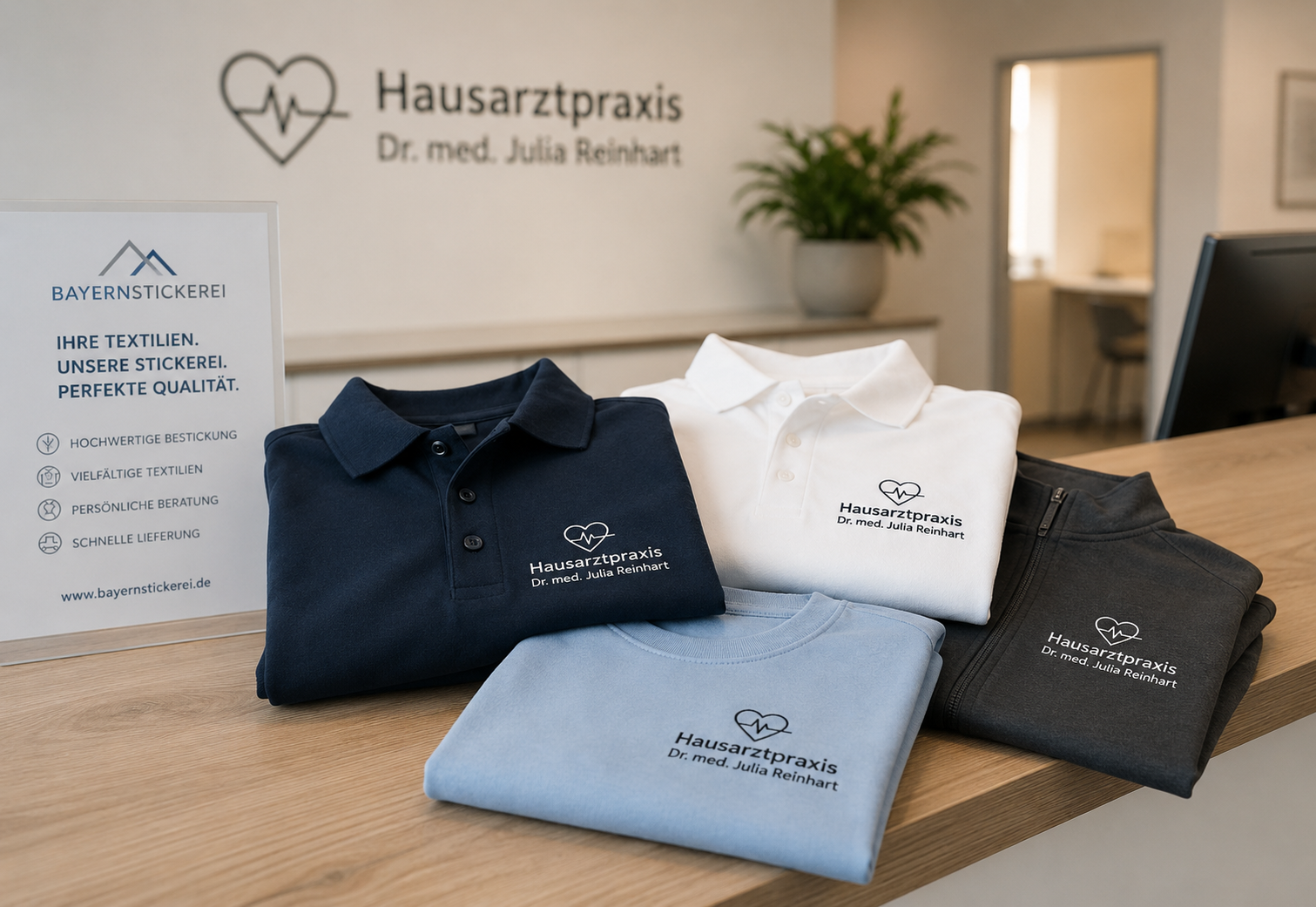 Bestickte Shirts für Praxis